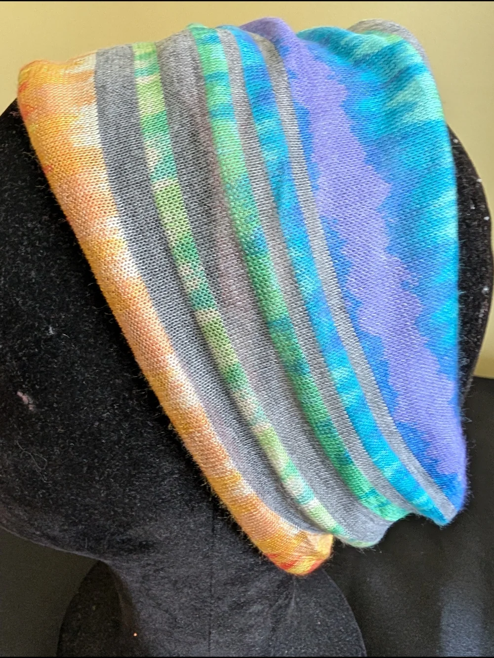 Hand Crafted Rainbow Tie-Dye Bohemian Headband